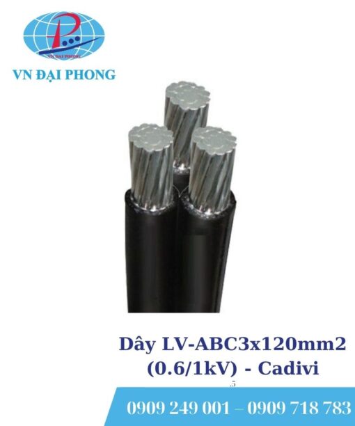 Dây cáp điện Cadivi LV-ABC3x120mm2 (0.6/1kV)