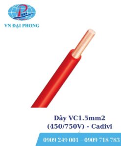 Dây cáp điện Cadivi VC1.5mm2 (450/750V)