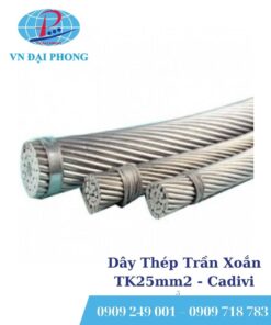 Dây cáp điện Cadivi Thép Trần Xoắn TK25mm2