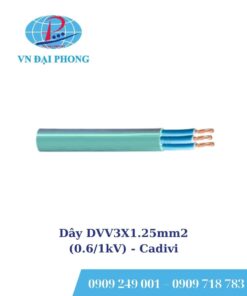 Dây cáp điện Cadivi DVV3X1.25mm2 (0.6/1kV)
