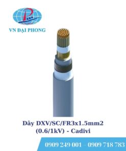 Dây cáp điện Cadivi DXV/SC/FR3x1.5mm2 (0.6/1kV)