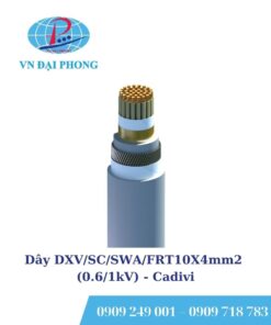 Dây cáp điện Cadivi DXV/SC/SWA/FRT10X4mm2 (0.6/1kV)