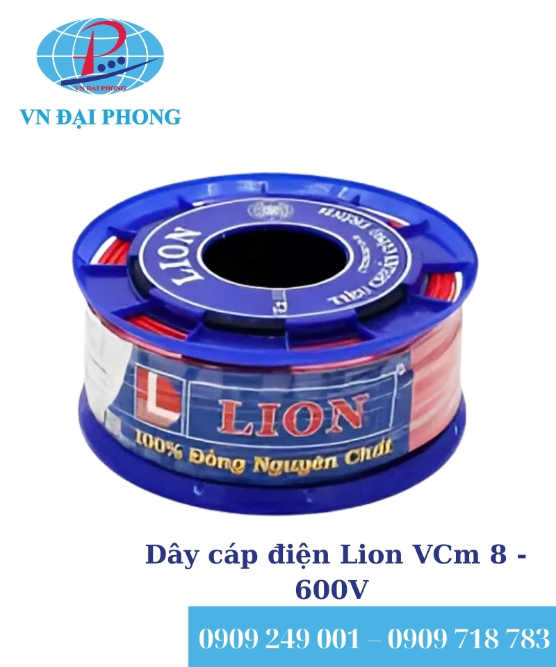 Dây cáp điện Lion VCm 8 - 600V