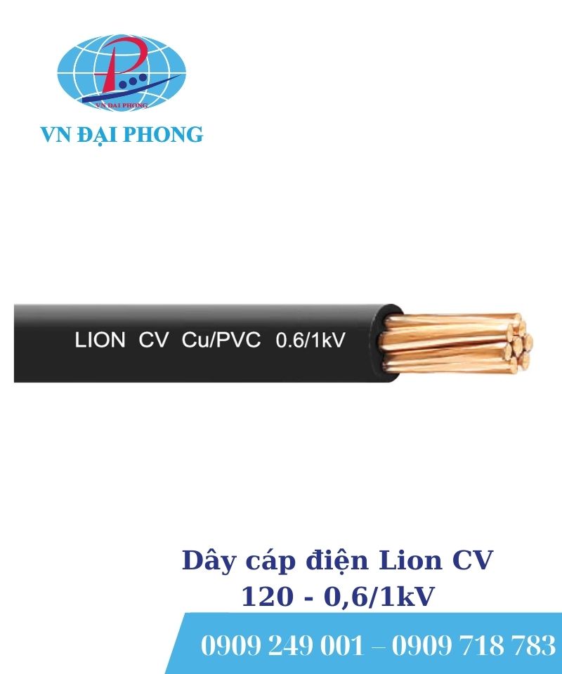 Dây cáp điện Lion CV 120 - 0,6/1kV