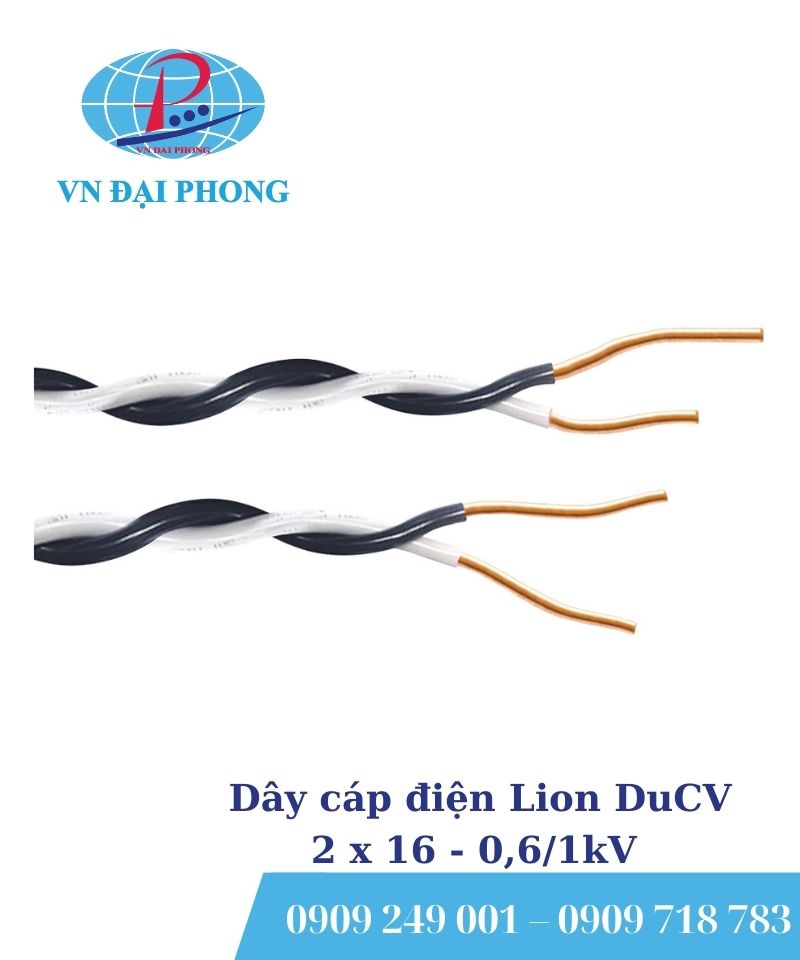 Dây cáp điện Lion DuCV 2 x 16 - 0,6/1kV