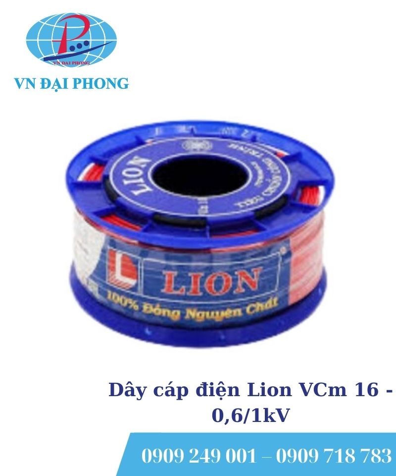 Dây cáp điện Lion VCm 16 – 0,6/1kV