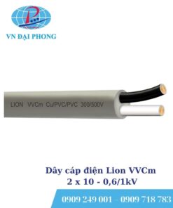 Dây cáp điện Lion VVCm 2 x 10 - 0,6/1kV