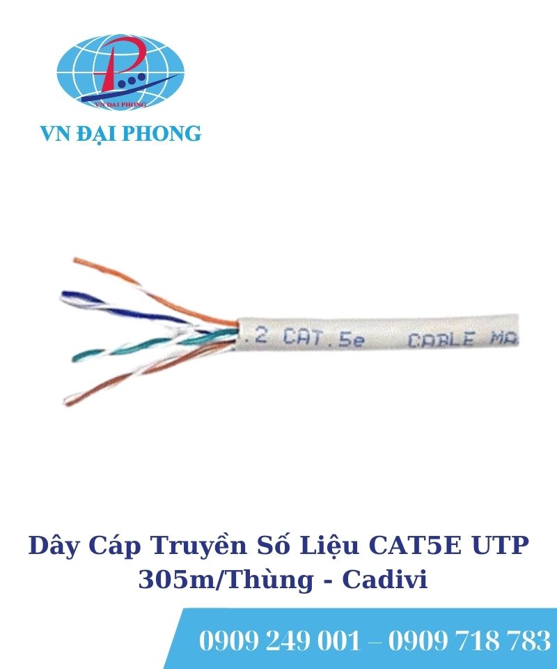 Dây Cáp Truyền Số Liệu CAT5E UTP - 305m/Thùng