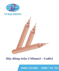 Dây cáp điện Cadivi đồng trần C50mm2