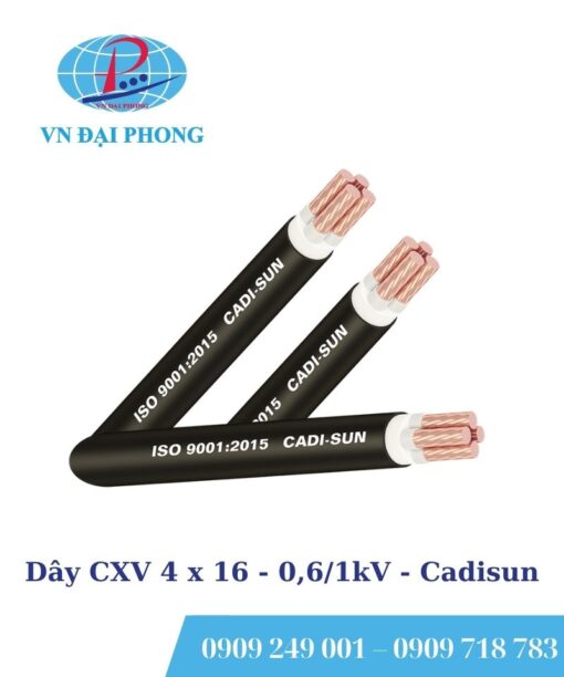 Dây cáp điện Cadisun CXV 4 x 16 - 0,6/1kV