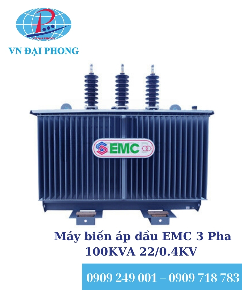 Máy biến áp dầu EMC 3 Pha 100KVA 22/0.4KV