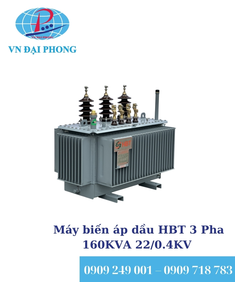 Máy biến áp dầu HBT 3 Pha 160KVA 22/0.4KV
