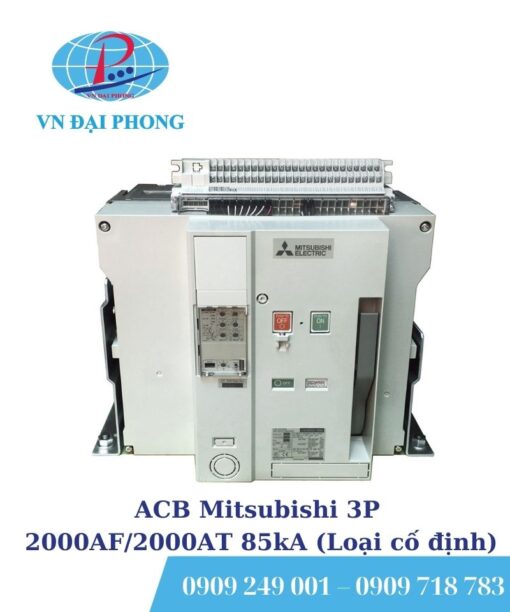 ACB Mitsubishi 3P 2000AF/2000AT 85kA (Loại cố định)