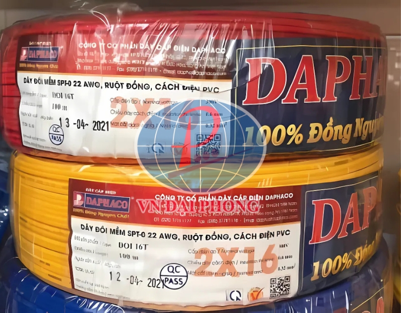 Dây cáp điện Daphaco đôi mềm 2 x 50T
