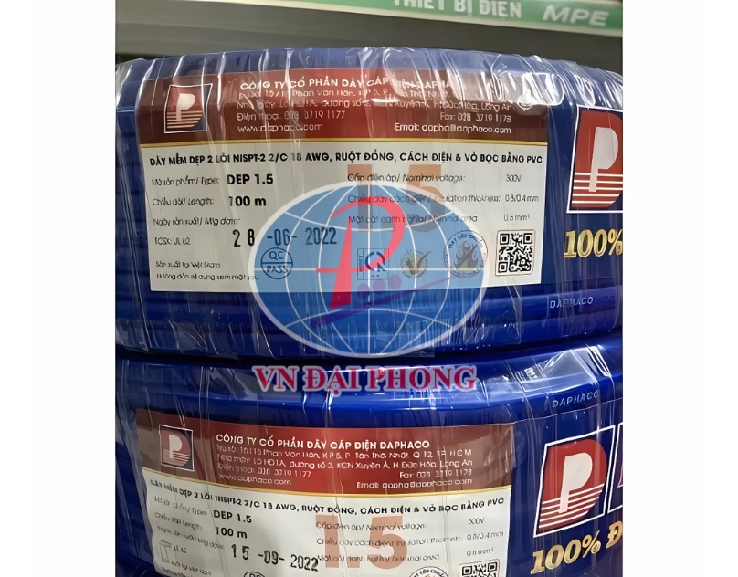 Dây đôi mềm oval DEP Daphaco 2 x 2.5