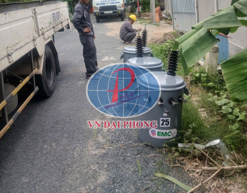 Máy biến áp dầu 1Pha EMC 25KVA 12.7/0.23KV -TCKT: 3370/EVN HCMC-KT