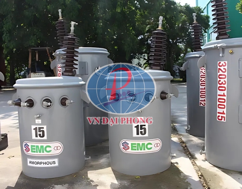 Bảng giá Máy biến áp dầu 1Pha EMC 15KVA 12.7/0.23KV Amorphouse -TCKT: 107/QD-HĐTV