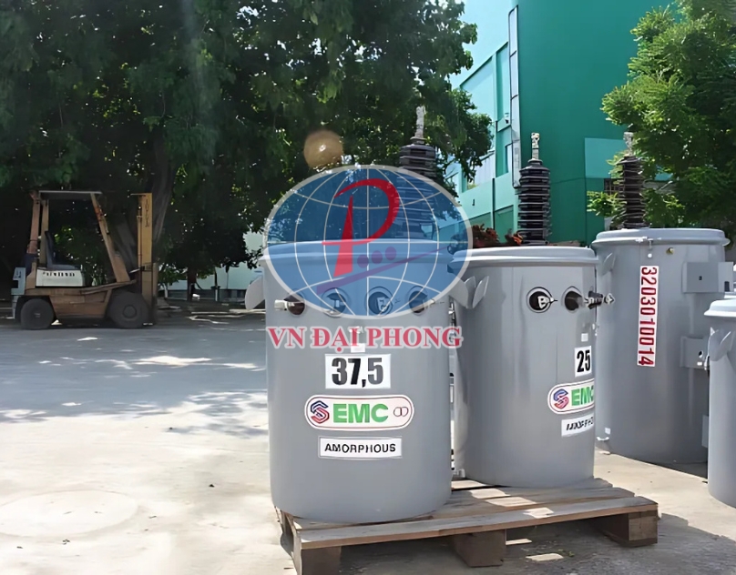 Máy biến áp dầu 1Pha EMC 37.5KVA 12.7/0.23KV Amorphouse -TCKT: 107/QD-HĐTV
