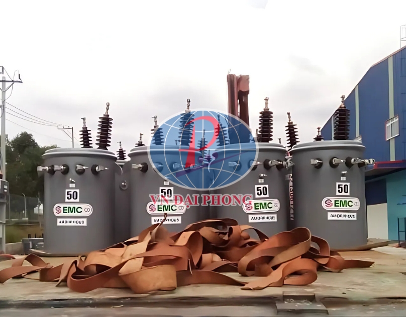 Máy biến áp dầu 1Pha EMC 50KVA 12.7/0.23KV Amorphouse -TCKT: 107/QD-HĐTV