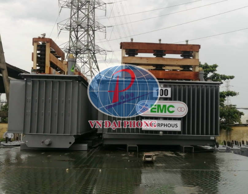 Máy biến áp dầu 3Pha EMC 100KVA 22/0.4KV Amorphouse -TCKT: 107/QD-HĐTV
