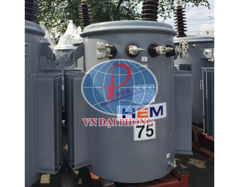 Máy biến áp dầu 1Pha HEM 75KVA 12.7/0.23KV Amorphouse -TCKT: 107/QD-HĐTV