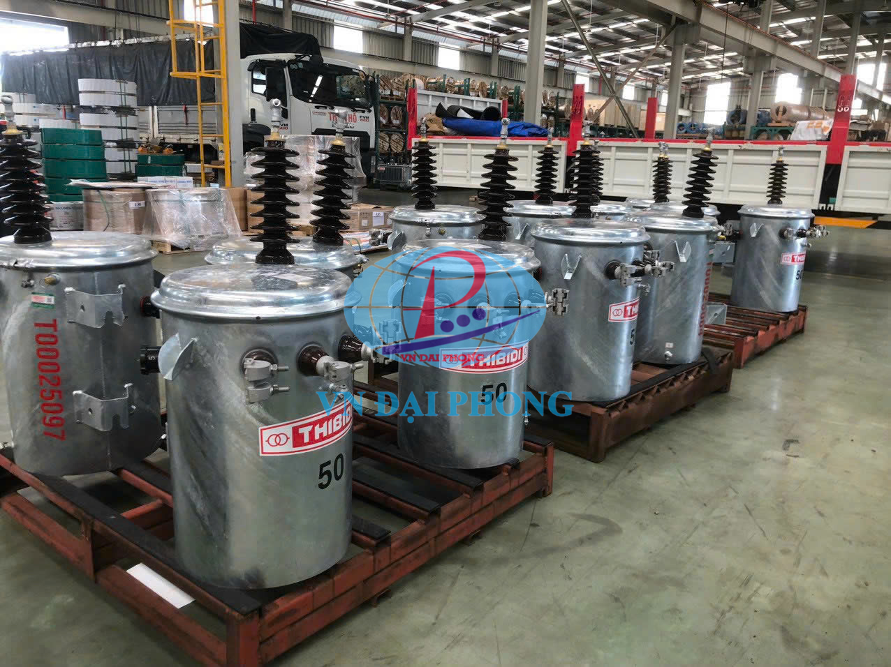 Bảng giá Máy biến áp dầu 1Pha THIBIDI 50KVA 12.7/0.23KV -TCKT: 3370/QĐ HCMC-KT