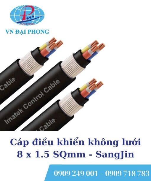 Cáp điều khiển không lưới SangJin 8 x 1.5 SQmm