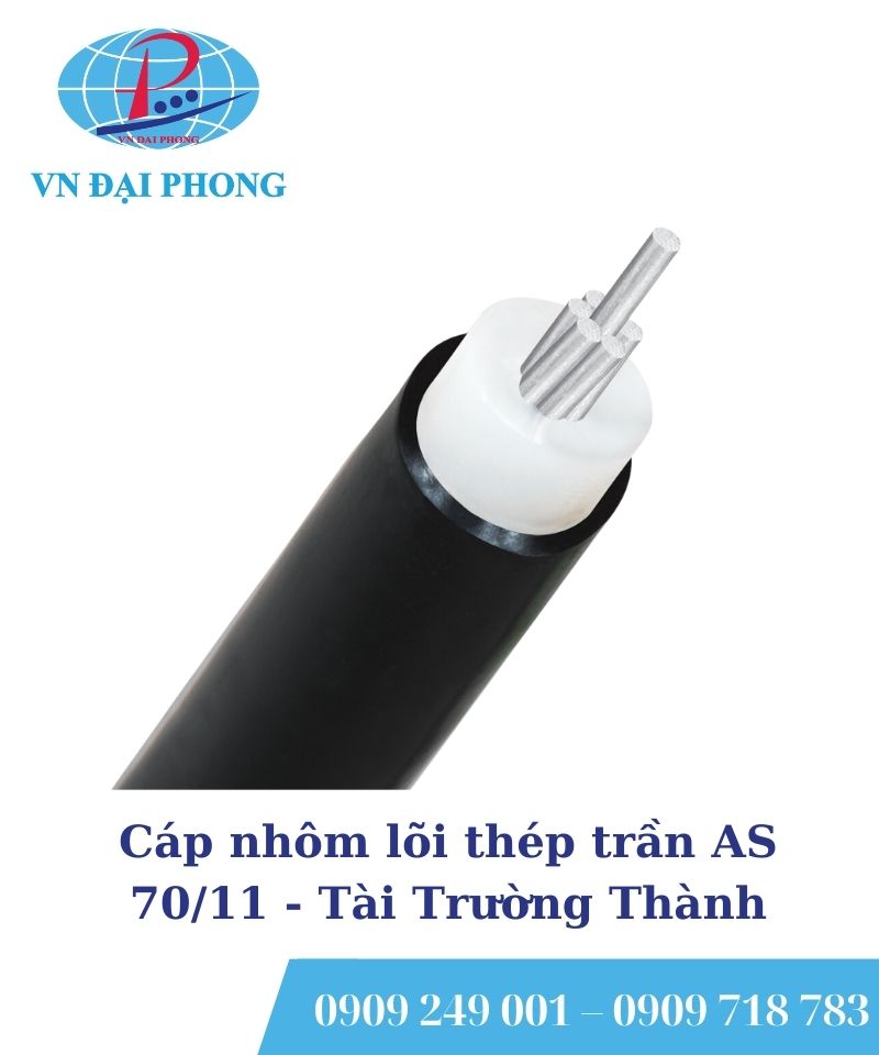 Cáp nhôm lõi thép trần Tài Trường Thành AS 70/11
