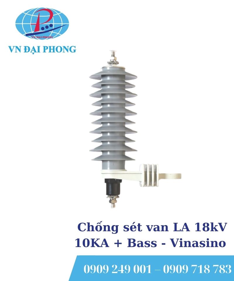 Chống sét van Vinasino LA 18kV 10KA + Bass