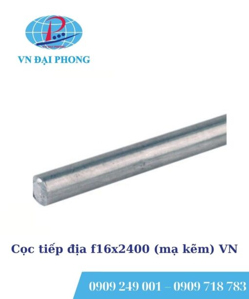 Cọc tiếp địa f16x2400 (mạ kẽm) VN