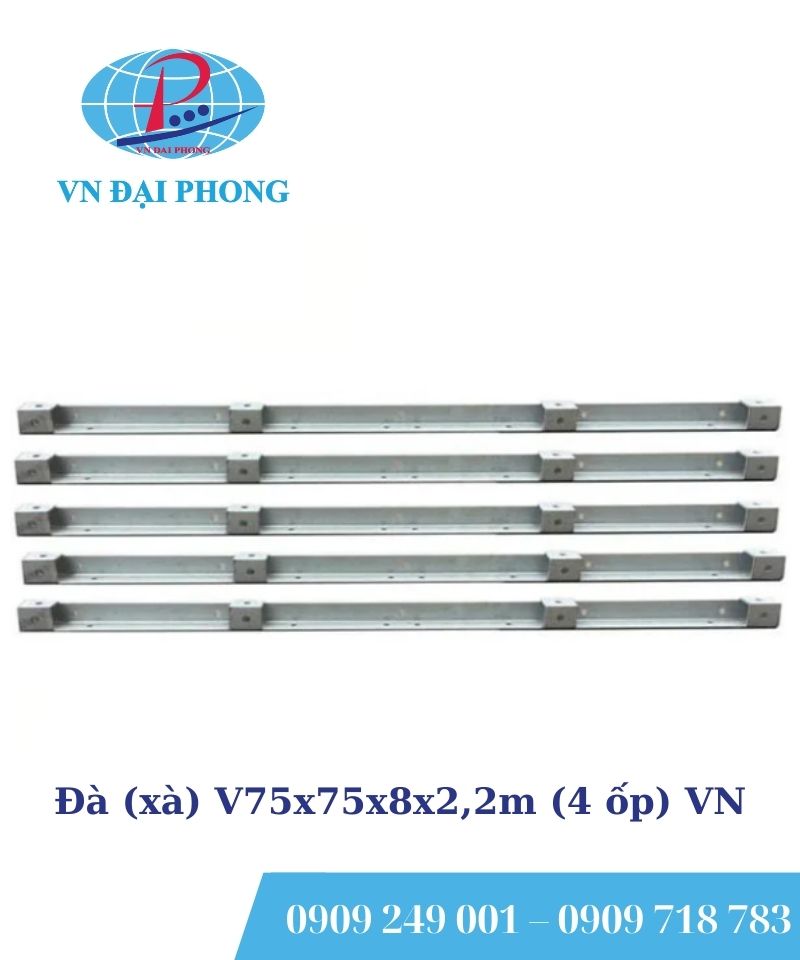 Đà (xà) V75x75x8x2,2m (4 ốp) VN
