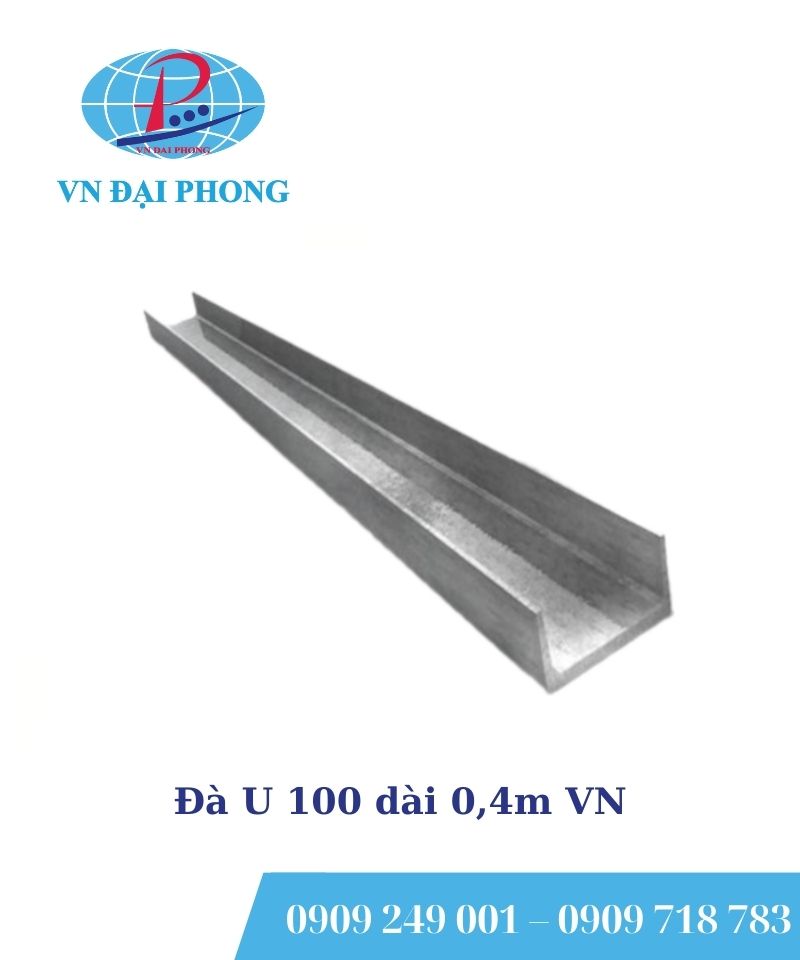 Đà U 100 dài 0,4m VN