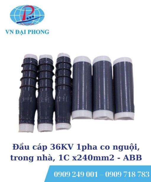 Đầu cáp ABB 36KV 1pha co nguội, trong nhà, 1C x240mm2