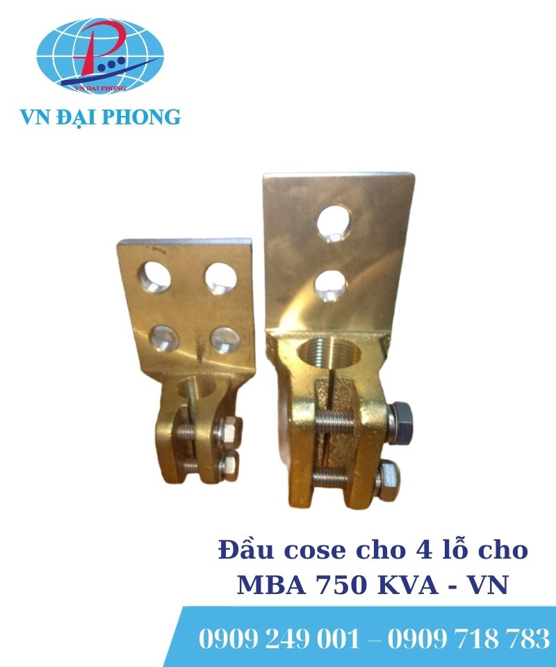 Đầu cose cho 4 lỗ cho MBA 750 KVA