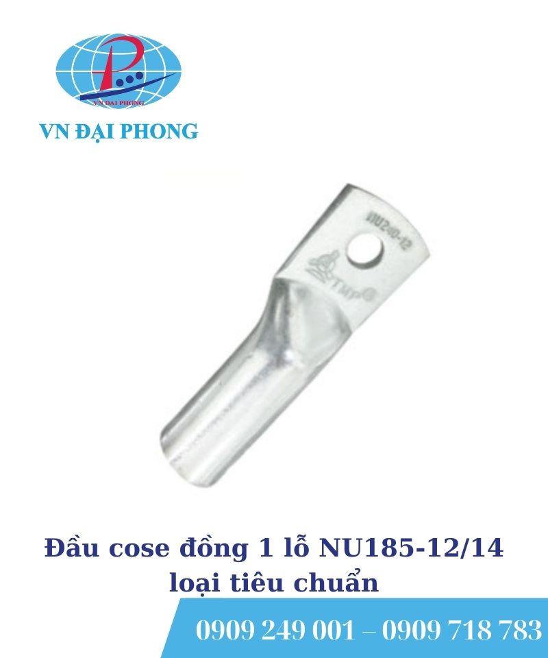 Đầu cose đồng 1 lỗ NU185-12/14 loại tiêu chuẩn