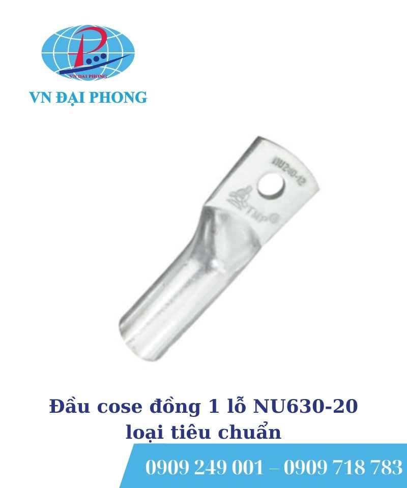 Đầu cose đồng 1 lỗ NU630-20 loại tiêu chuẩn