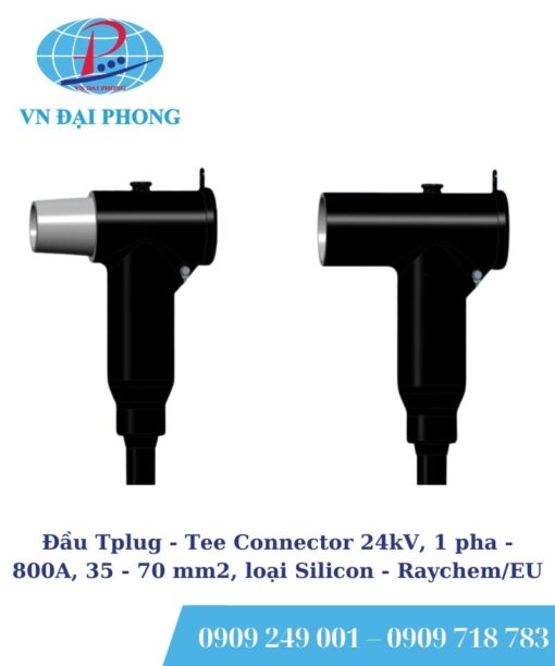 Đầu Tplug Raychem/EU - Tee Connector 24kV, 1 pha - 800A, 35 - 70 mm2, loại Silicon