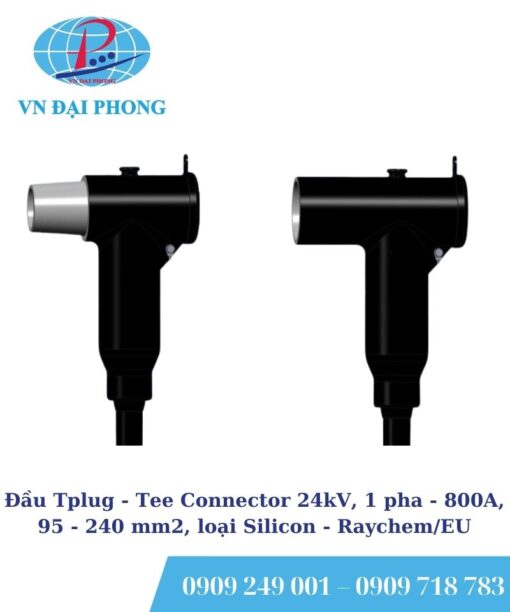 Đầu Tplug Raychem/EU - Tee Connector 24kV, 1 pha - 800A, 95 - 240 mm2, loại Silicon