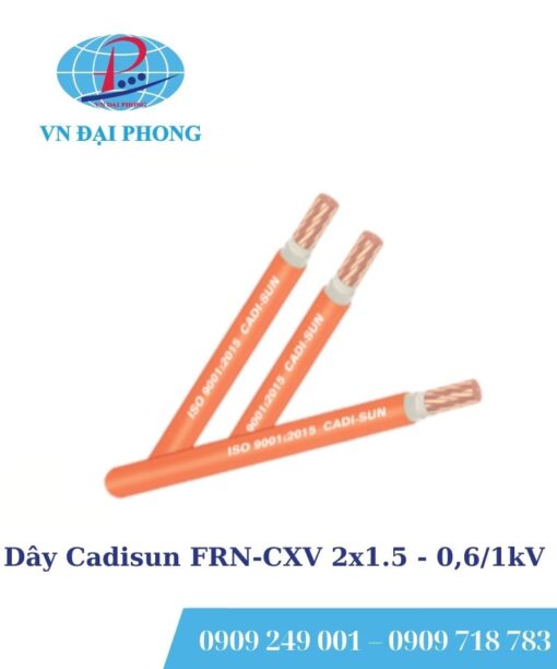 Dây Cadisun FRN-CXV 2x1.5 - 0,6/1kV