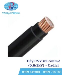 Dây cáp điện Cadivi CVV3x1.5mm2 (0.6/1kV)