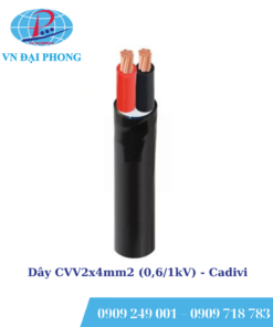 Dây cáp điện Cadivi CVV2x4mm2 (0,6/1kV)