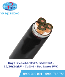 Dây cáp điện Cadivi CXV/Sehh/DSTA3x50mm2 - 12/20(24)kV- Bọc Inner PVC