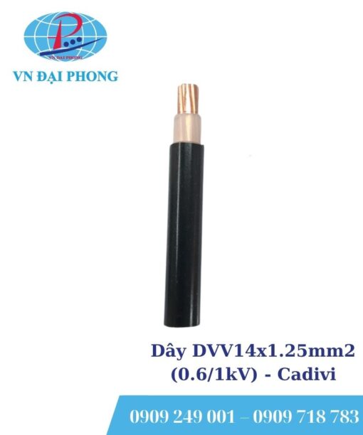 Dây điện dân dụng Cadivi DVV14x1.25mm2 (0.6/1kV)