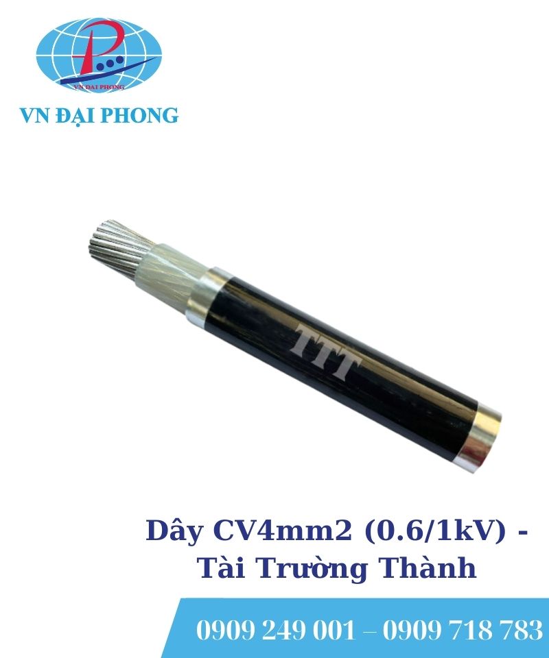 Dây cáp điện Tài Trường Thành CV4mm2 (0.6/1kV)
