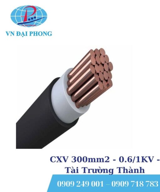 Dây cáp điện Tài Trường Thành CXV 300mm2 - 0.6/1KV - ép