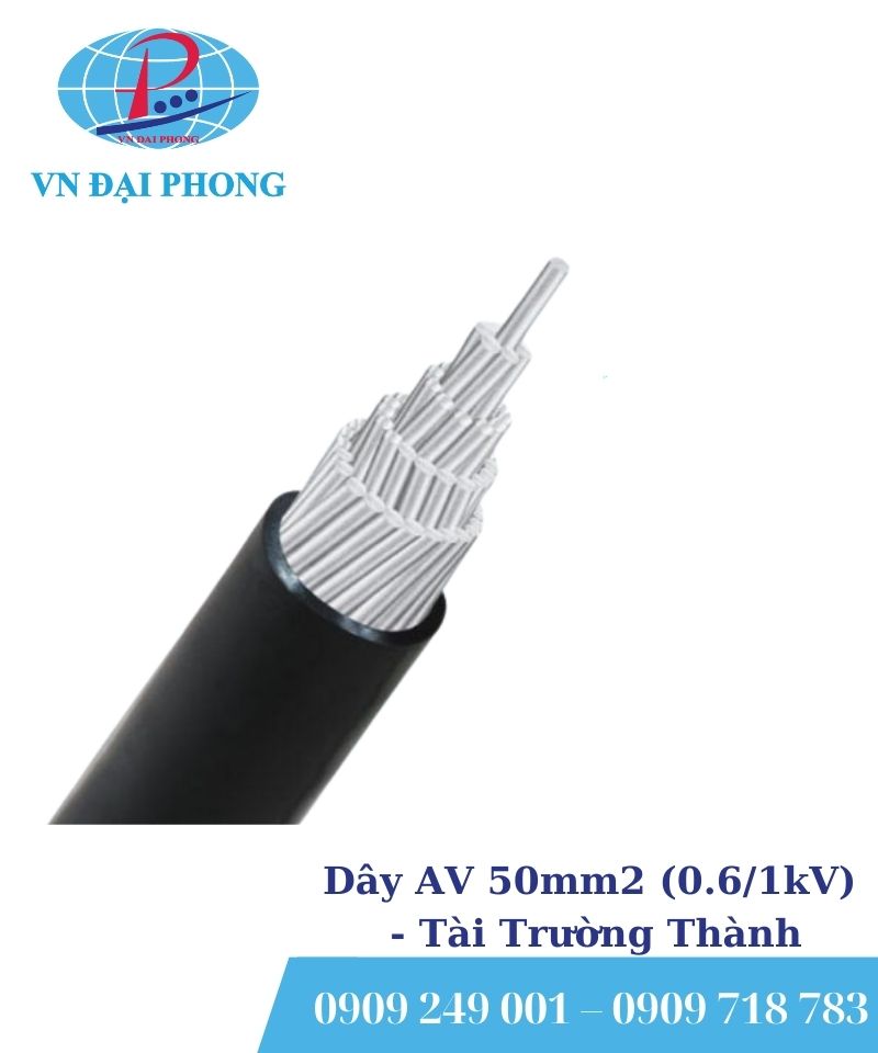 Dây nhôm Tài Trường Thành AV 50mm2 (0.6/1kV)