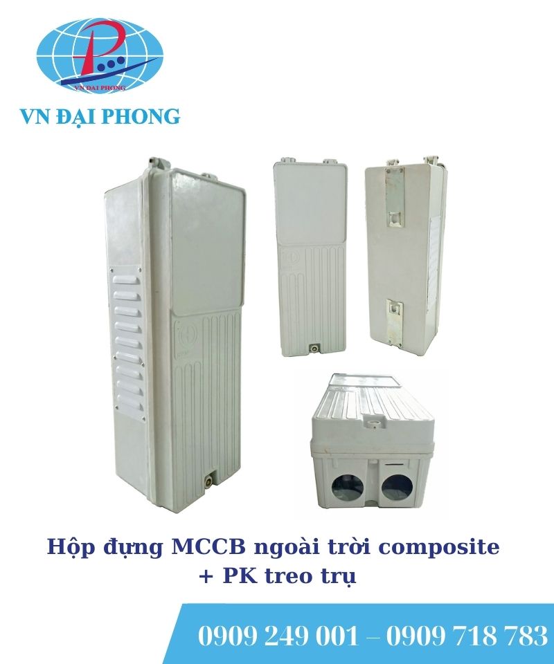 Hộp đựng MCCB ngoài trời composite + PK treo trụ