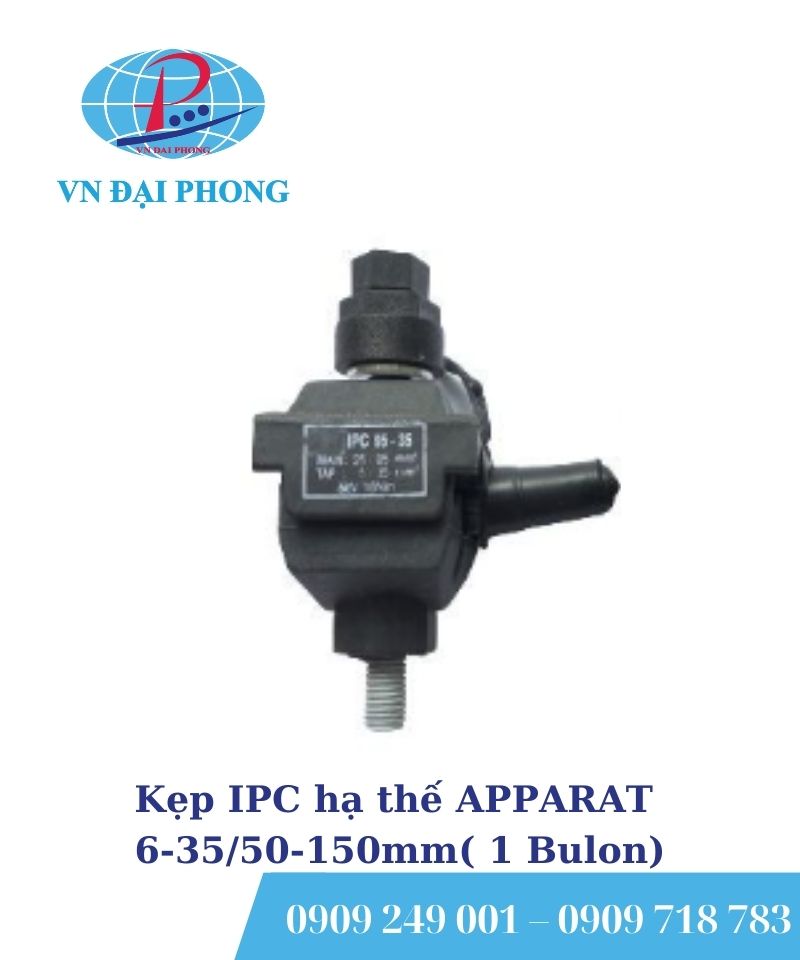 Kẹp IPC hạ thế APPARAT 6-35/50-150mm( 1 Bulon)