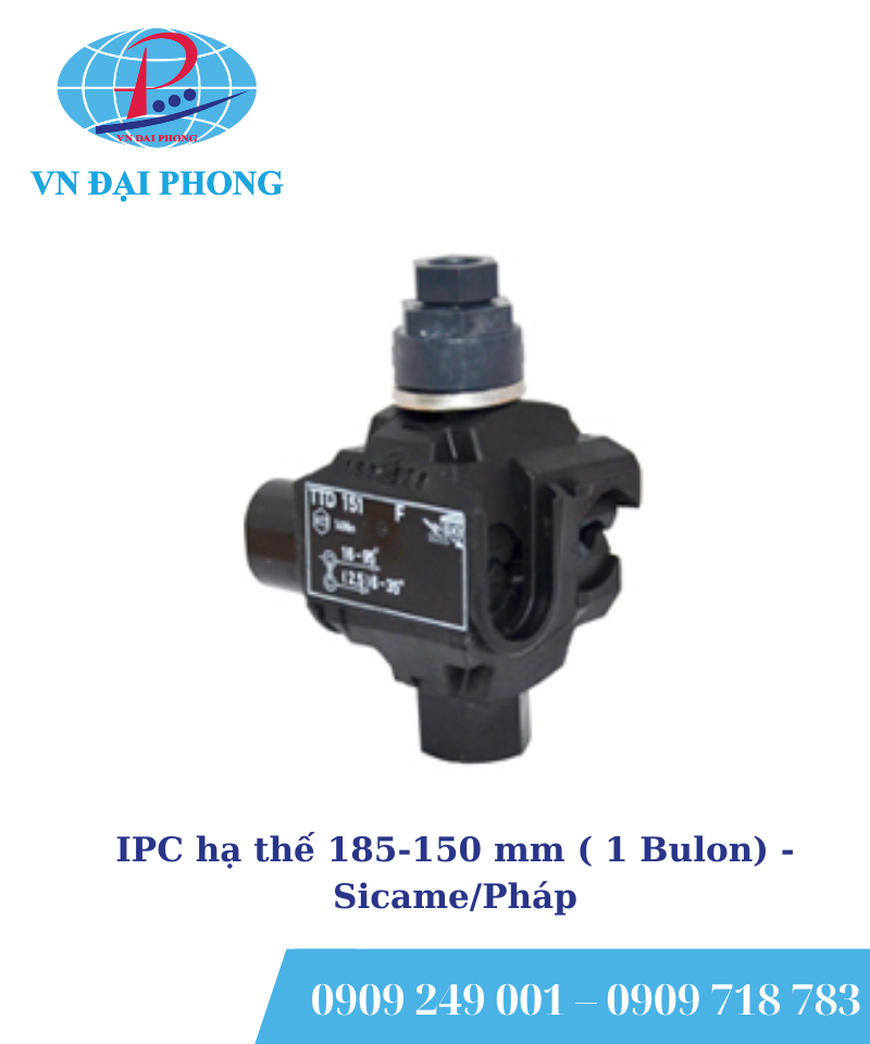 IPC hạ thế Sicame/Pháp 185-150 mm ( 1 Bulon)