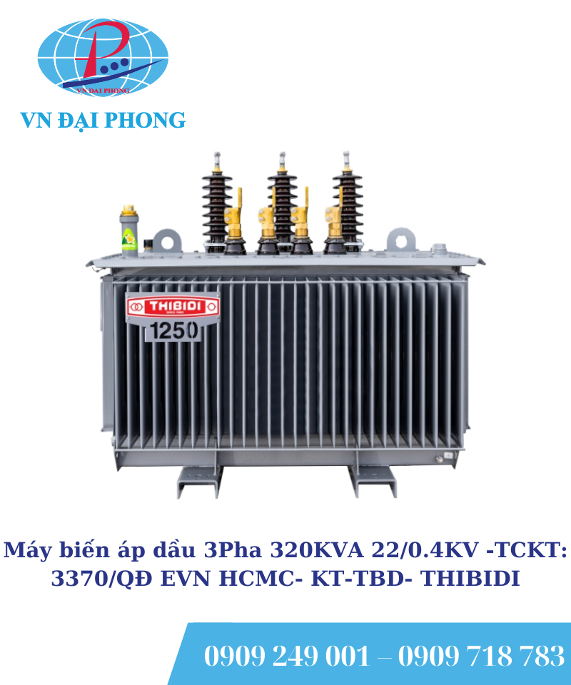 Máy biến áp dầu 3 pha THIBIDI 320KVA 22/0.4KV